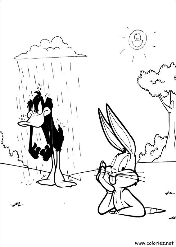 Coloriage de Bugs Bunny à imprimer