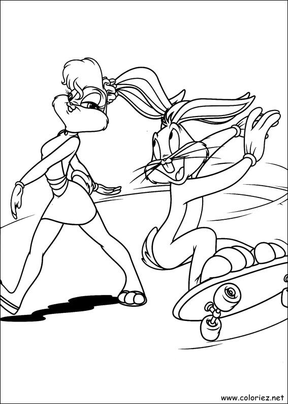 Coloriage de Bugs Bunny à imprimer