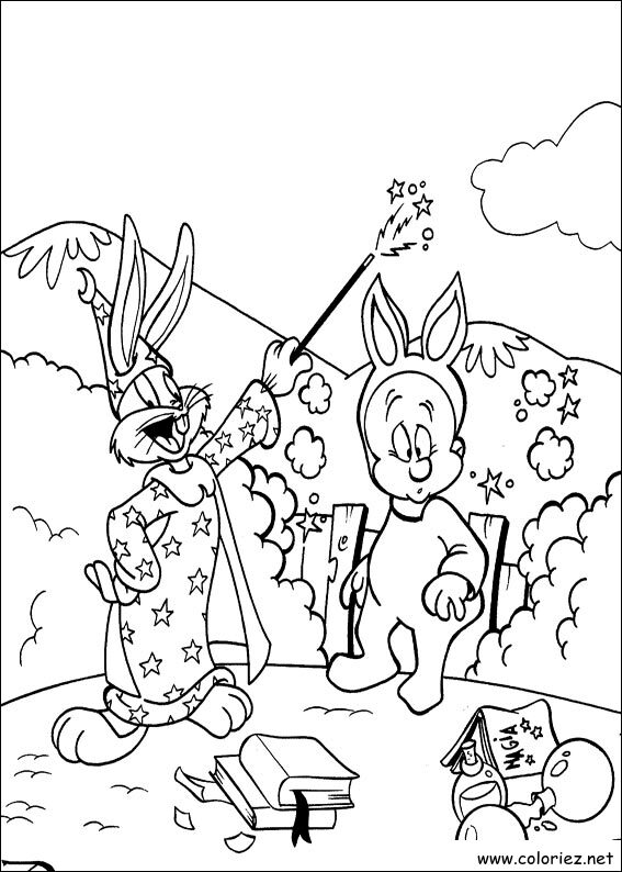 Coloriage de Bugs Bunny à imprimer