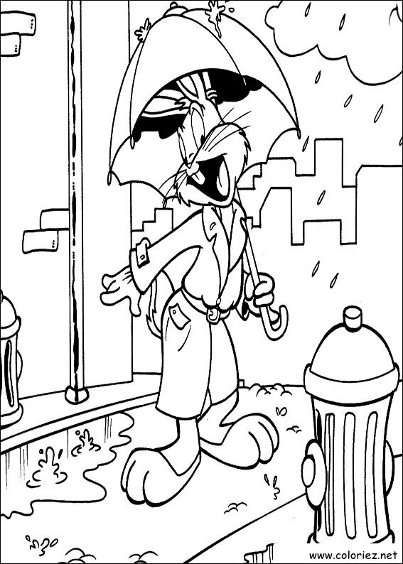 Coloriage de Bugs Bunny à imprimer