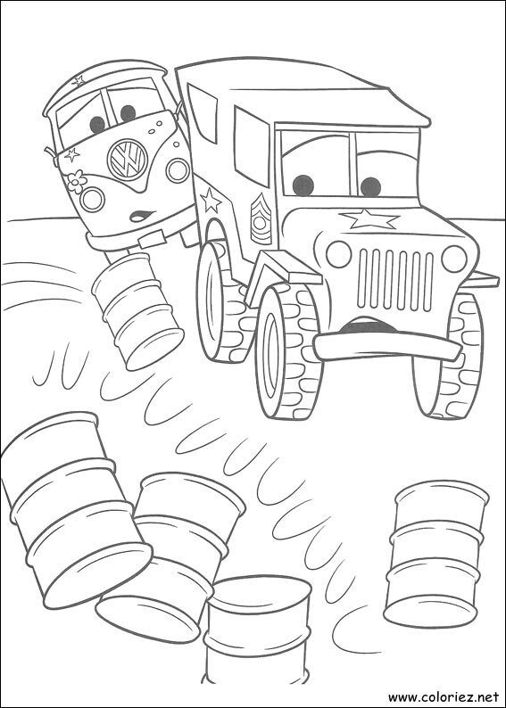 Coloriage de Cars à imprimer !