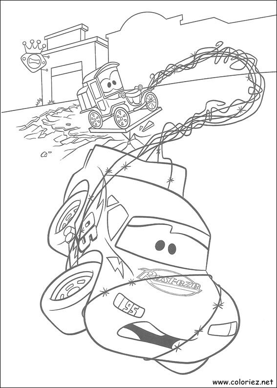 Coloriage de Cars à imprimer !