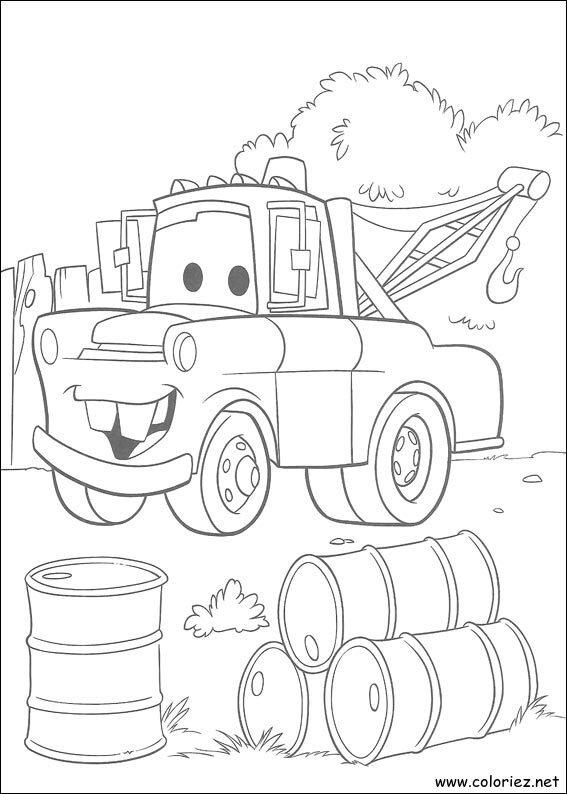Coloriage de Cars à imprimer !