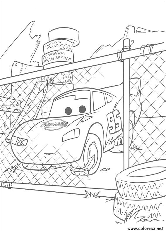 Coloriage de Cars à imprimer !