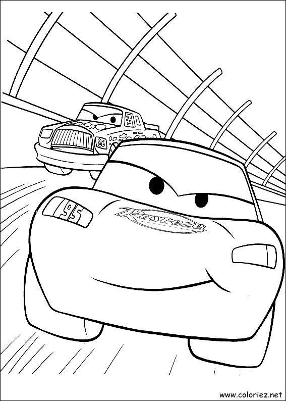 Coloriage de Cars à imprimer !