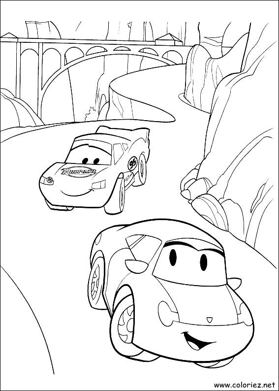 Coloriage de Cars à imprimer !