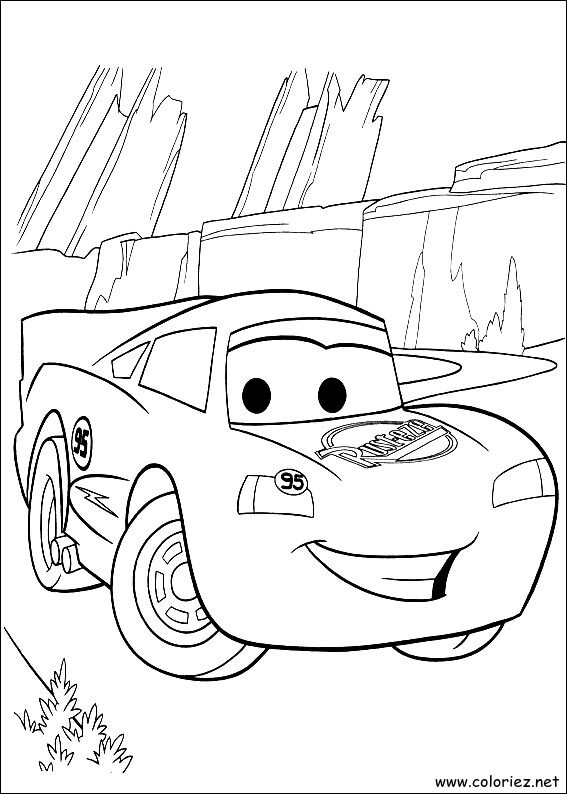 Coloriage de Cars à imprimer !