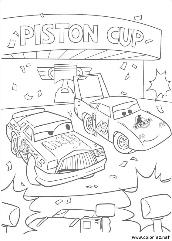 Coloriage de Cars à imprimer !
