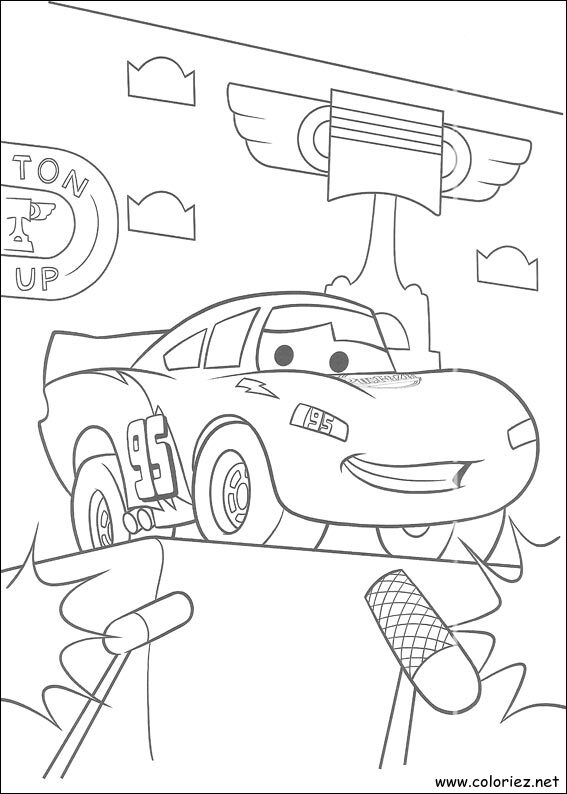 Coloriage de Cars à imprimer !