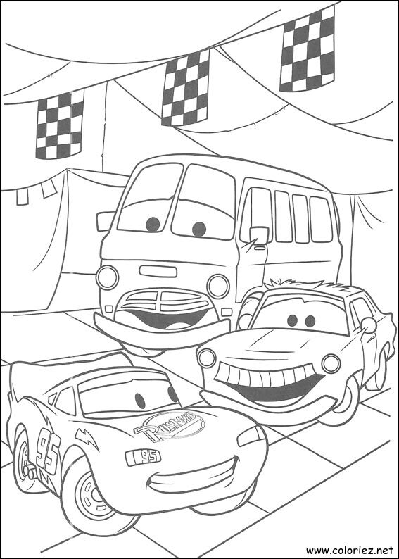Coloriage de Cars à imprimer !