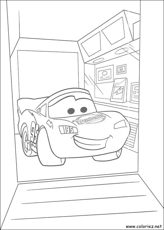 Coloriage de Cars à imprimer !