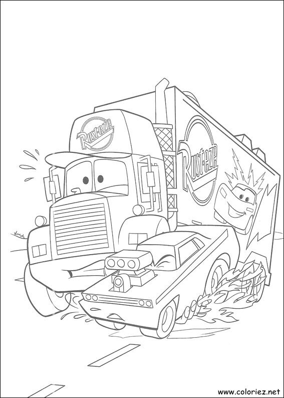 Coloriage de Cars à imprimer !