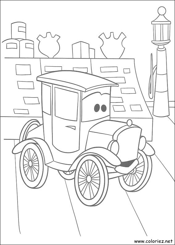 Coloriage de Cars à imprimer !