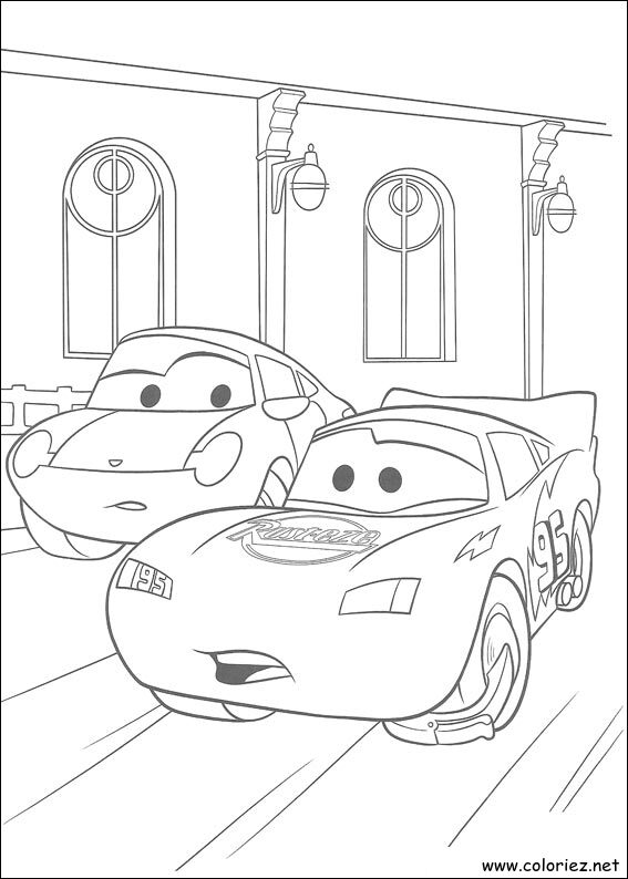 Coloriage de Cars à imprimer !