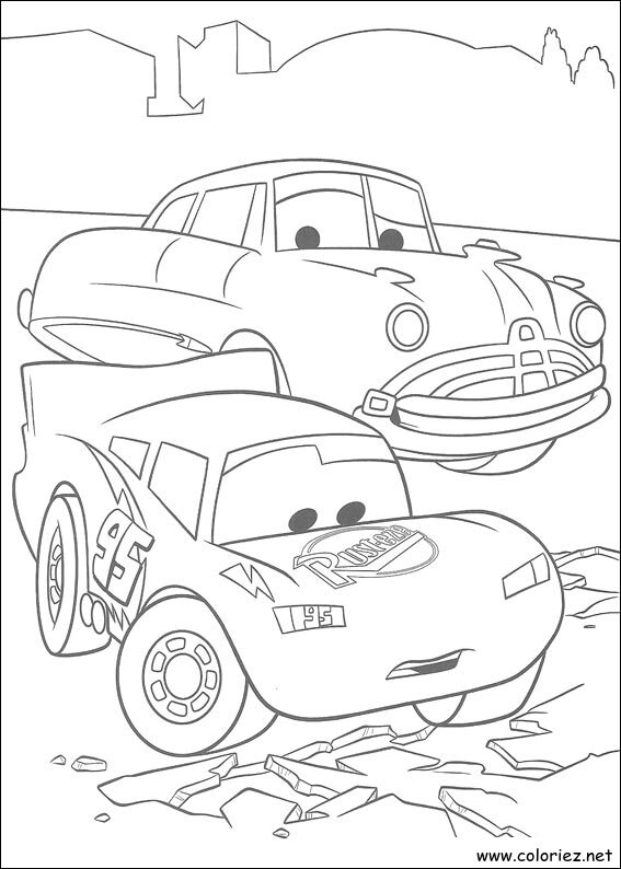 Coloriage de Cars à imprimer !
