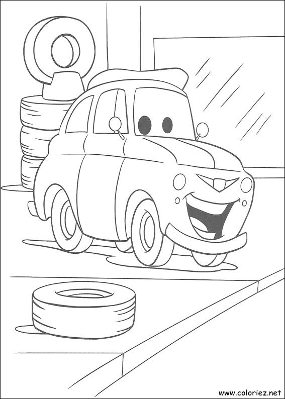 Coloriage de Cars à imprimer !