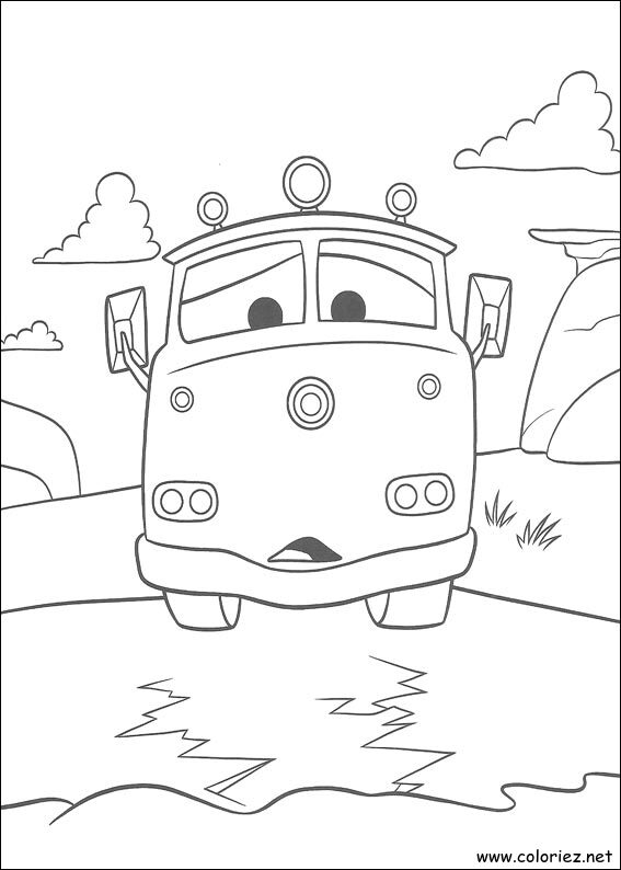 Coloriage de Cars à imprimer !