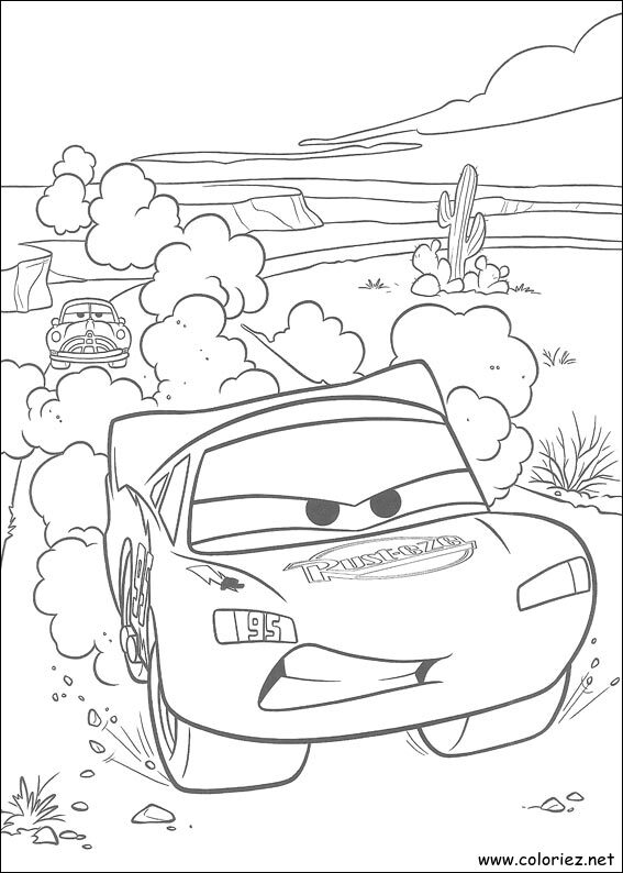 Coloriage de Cars à imprimer !