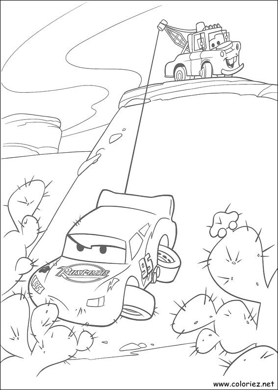 Coloriage de Cars à imprimer !