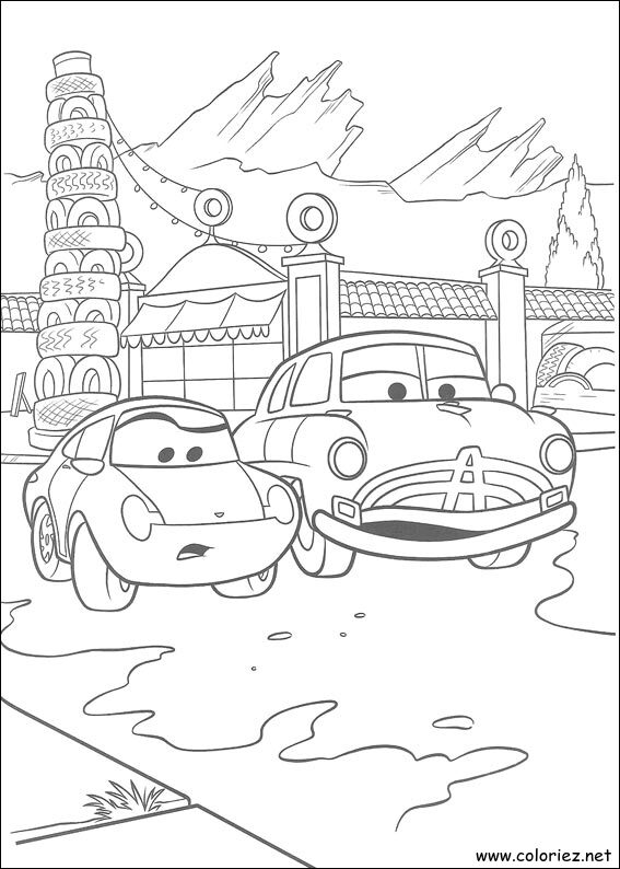 Coloriage de Cars à imprimer !