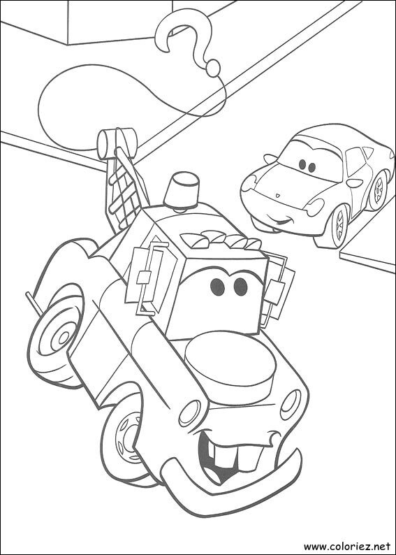 Coloriage de Cars à imprimer !