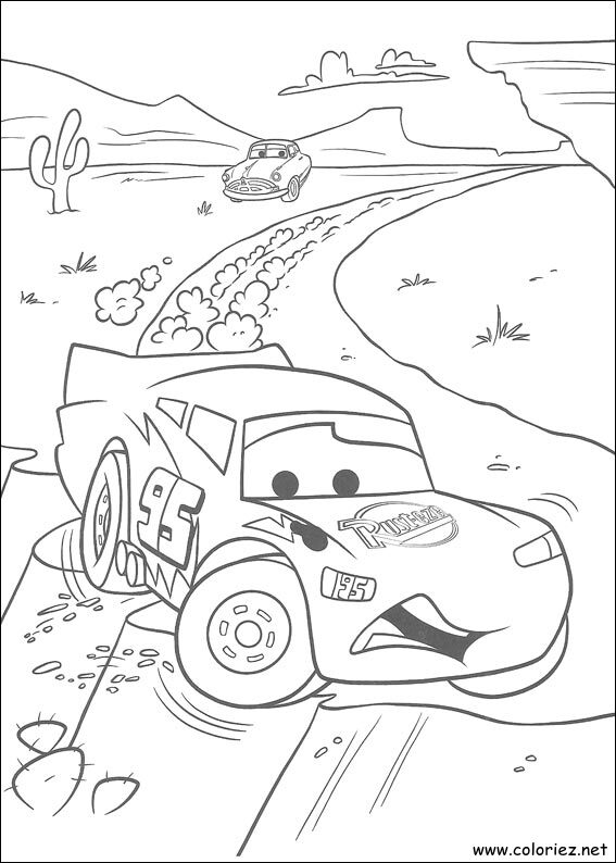 Coloriage de Cars à imprimer !