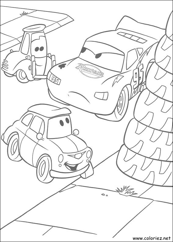 Coloriage de Cars à imprimer !