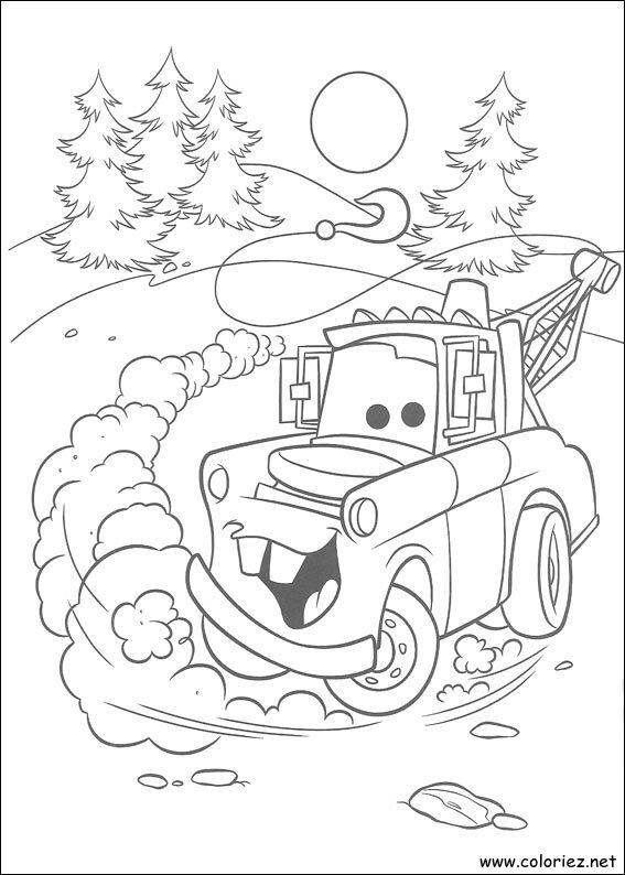 Coloriage de Cars à imprimer !