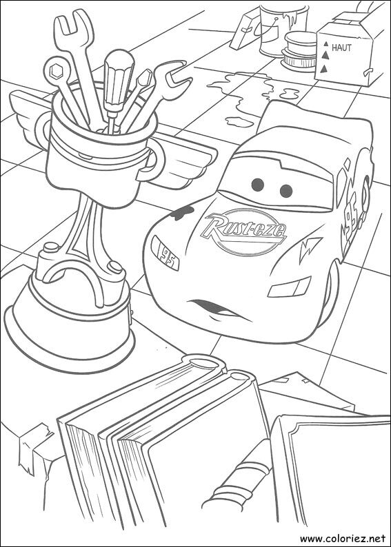 Coloriage de Cars à imprimer !