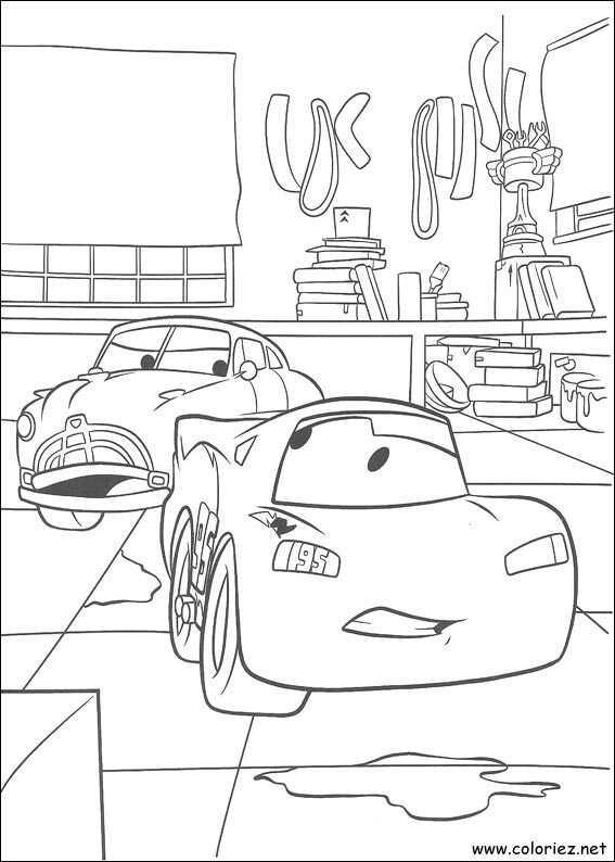Coloriage de Cars à imprimer !