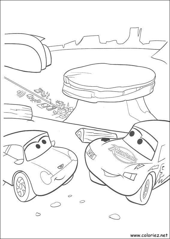 Coloriage de Cars à imprimer !