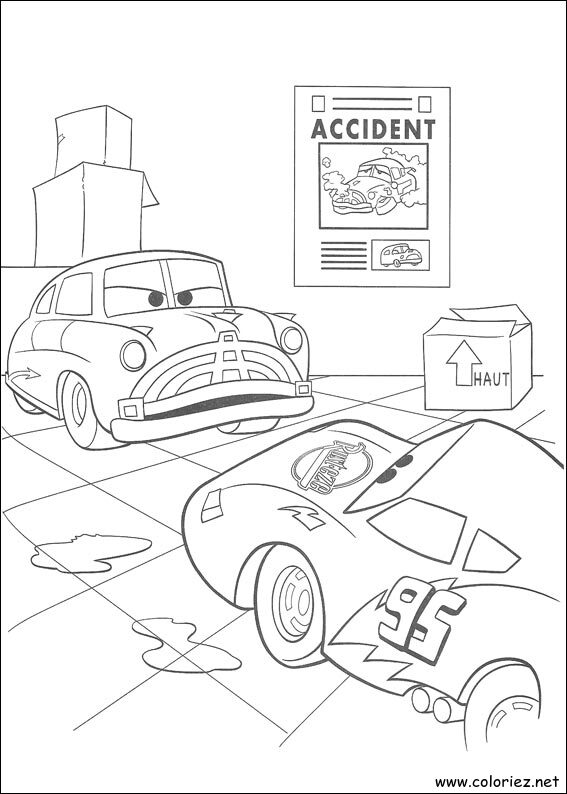 Coloriage de Cars à imprimer !
