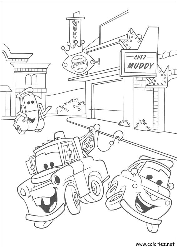 Coloriage de Cars à imprimer !