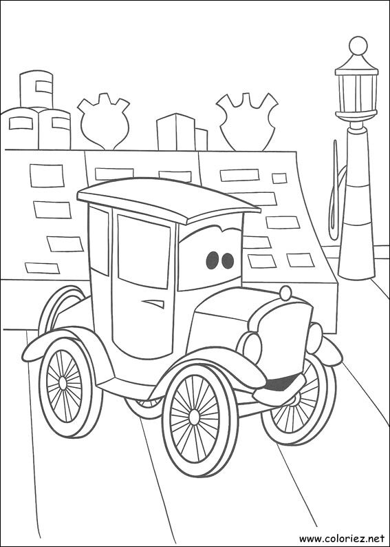 Coloriage de Cars à imprimer !