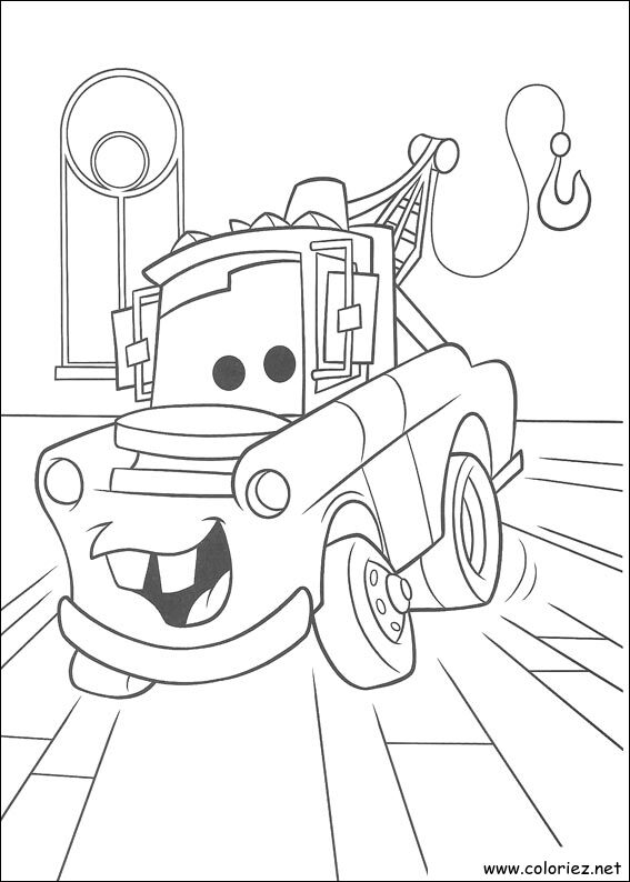 Coloriage de Cars à imprimer !