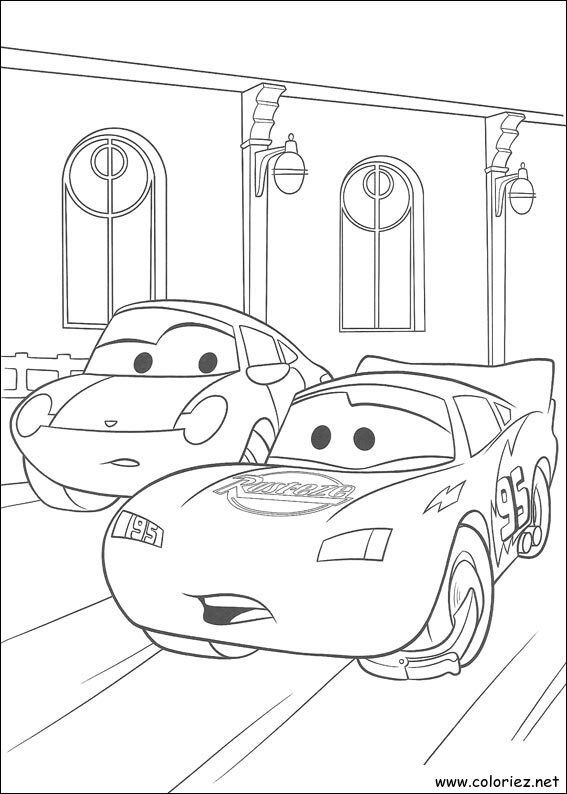 Coloriage de Cars à imprimer !
