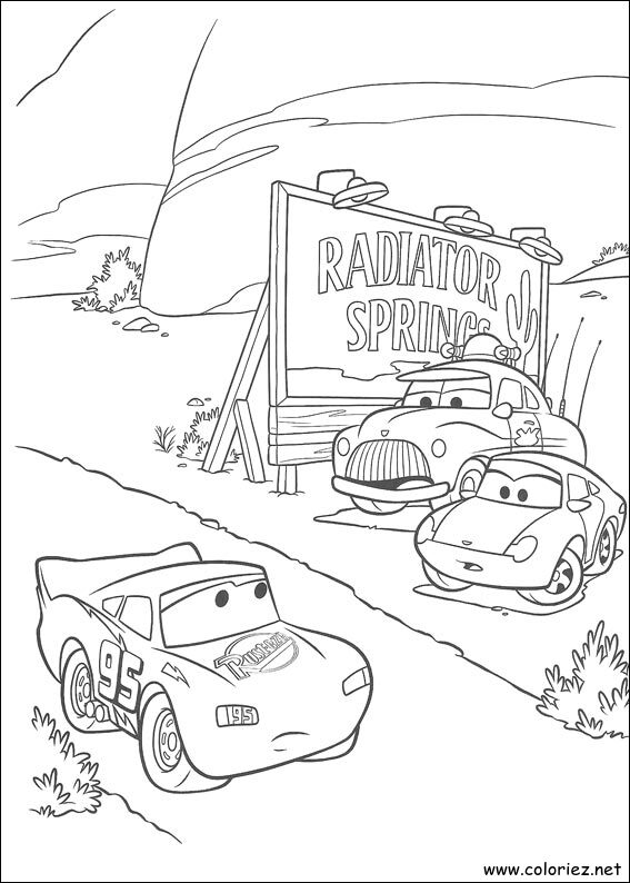 Coloriage de Cars à imprimer !