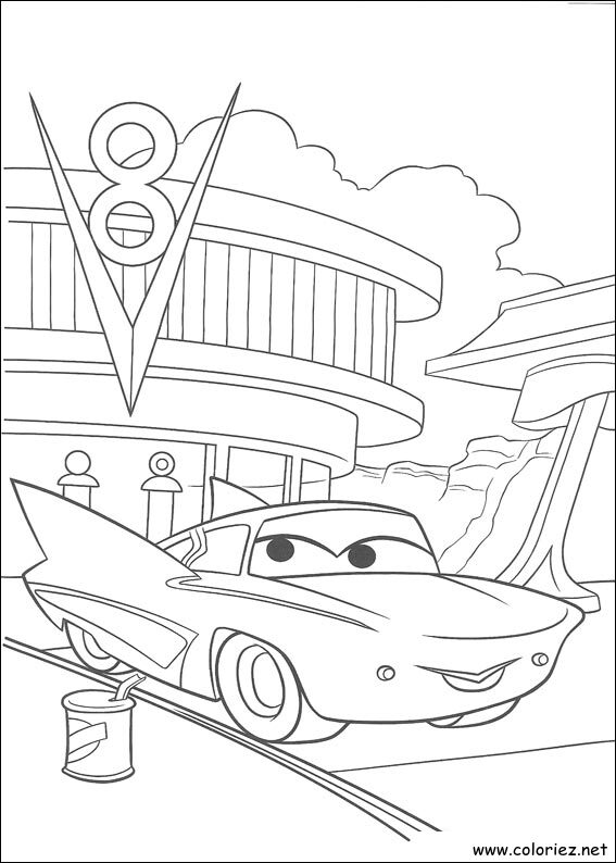 Coloriage de Cars à imprimer !