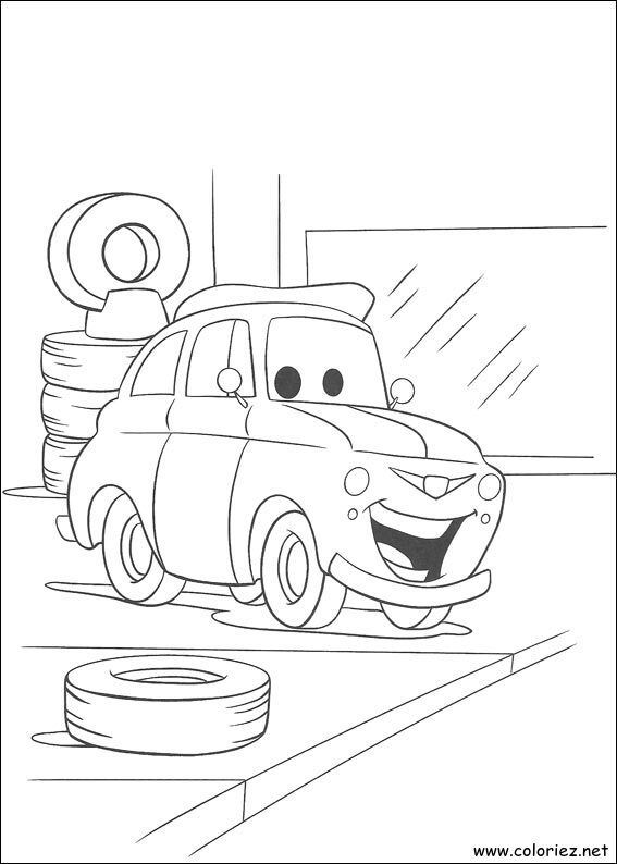 Coloriage de Cars à imprimer !