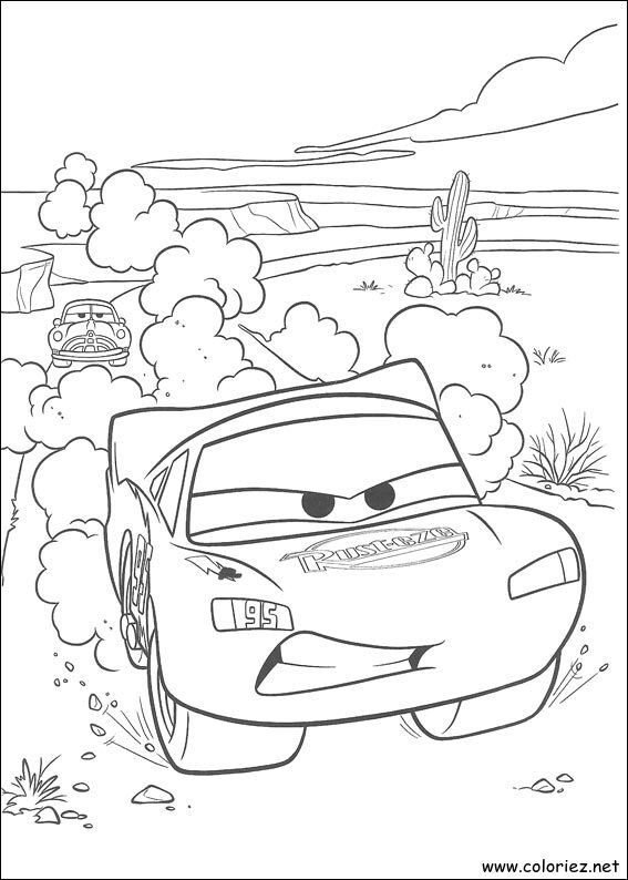 Coloriage de Cars à imprimer !