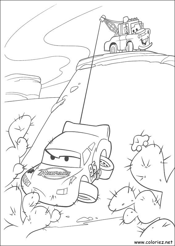 Coloriage de Cars à imprimer !