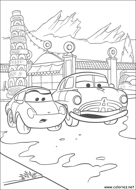 Coloriage de Cars à imprimer !