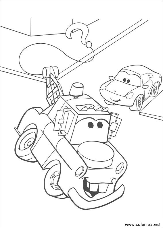 Coloriage de Cars à imprimer !