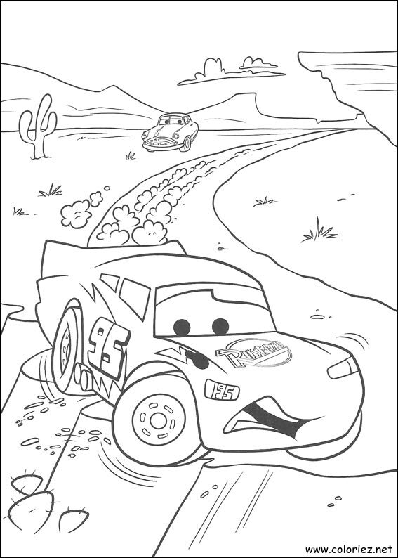 Coloriage de Cars à imprimer !