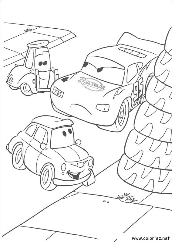 Coloriage de Cars à imprimer !