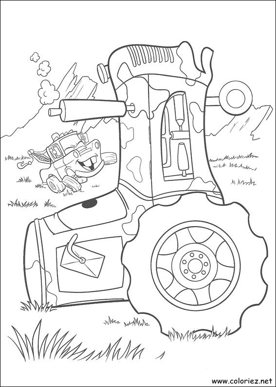 Coloriage de Cars à imprimer !