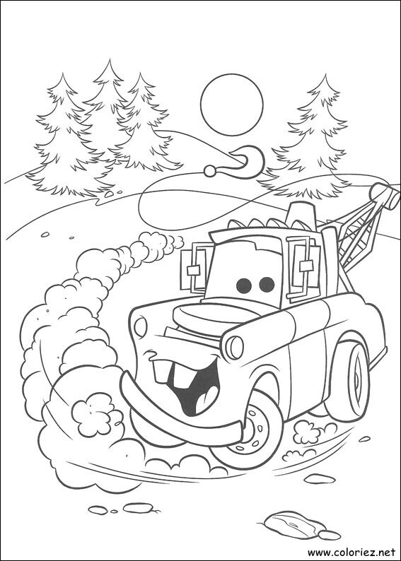 Coloriage de Cars à imprimer !
