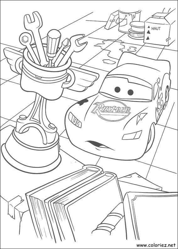 Coloriage de Cars à imprimer !