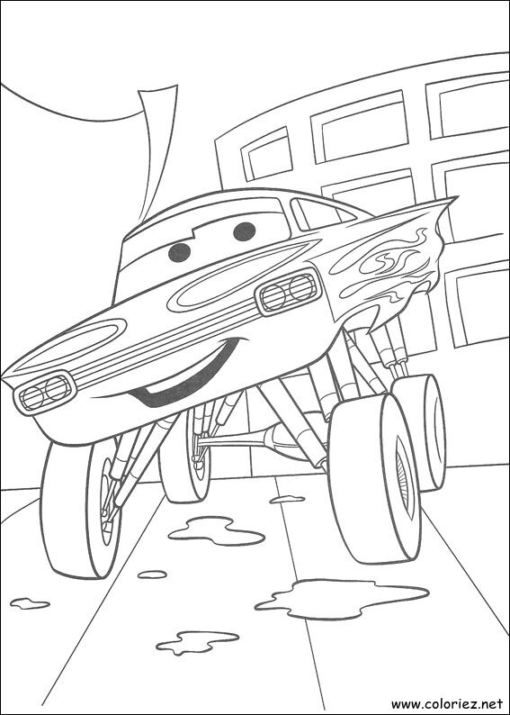 Coloriage de Cars à imprimer !