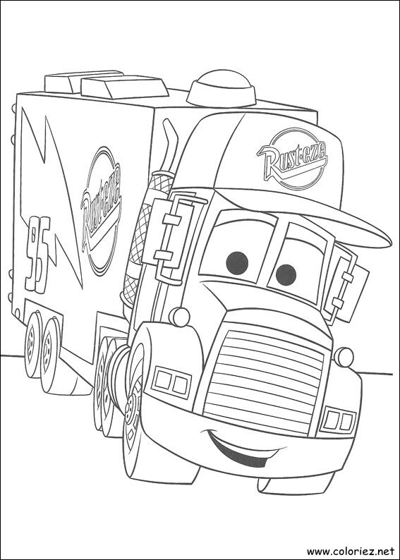 Coloriage de Cars à imprimer !